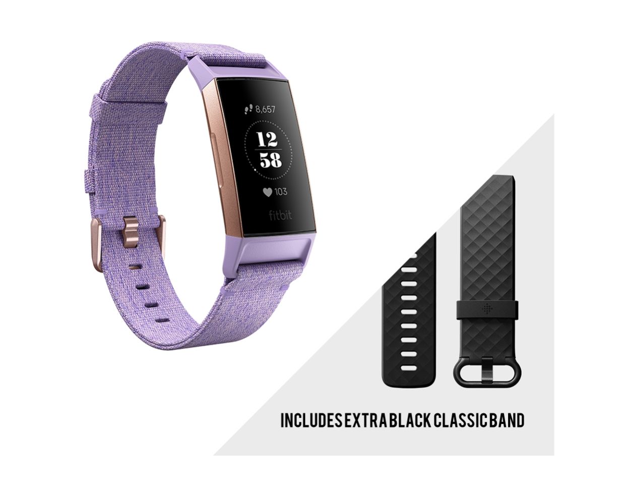 fitbit lavender rose gold