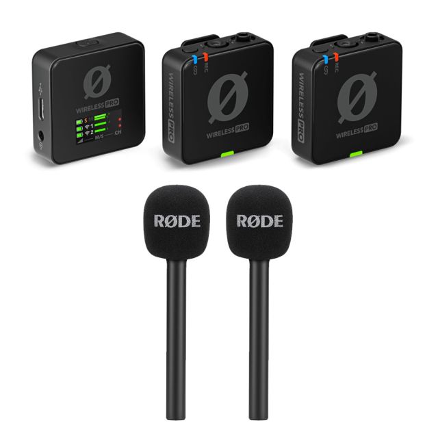 Rode Wireless PRO Handheld Bundle with 2x Interview GO