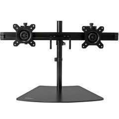 StarTech Dual Monitor Stand - Horizontal - Black - Up to 24in