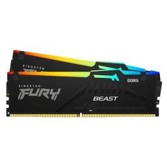 Kingston FURY Beast RGB 32GB (2x16GB) DDR5 5200MHz Desktop Memory - Black