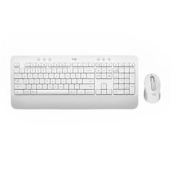 Logitech Signature MK650 Wireless Keyboard Mouse Combo for Business - White