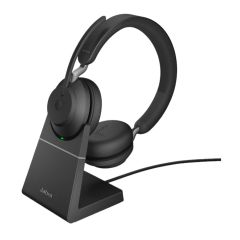 Jabra Evolve2 65 UC Stereo USB Bluetooth Headset With Charging Stand [26599-989-989]