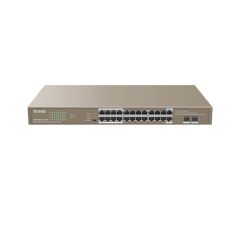Tenda TEG1126P-24-410W 24GE 2SFP Ethernet Switch With 24-Port PoE+ [TEG1126P-24-410W]