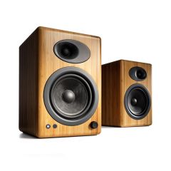 Audioengine A5+ Classic Powered Bookshelf Speakers - Solid Bamboo