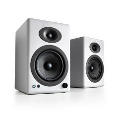 Audioengine A5+ Wireless Powered Bookshelf Speakers - Hi-Gloss White