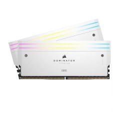 Corsair Dominator Titanium RGB 64GB (2x32GB) DRAM 6400MT/s DDR5 Memory - White