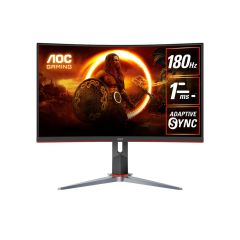 AOC CQ27G2X 27in QHD 1ms 180Hz HDR10 Curved Gaming Monitor