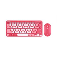 Bonelk KM-383 Wireless Keyboard and Mouse Combo - Red