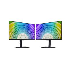 Samsung S6U 24in QHD 75Hz 5ms FreeSync HDR10 USB-C (65W) IPS Monitor Dual-Pack