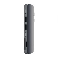 [Damaged Box] Satechi USB-C Pro Hub with 4K HDMI and Thunderbolt 3 - Space Grey