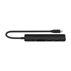 Satechi 6-in-1 USB-C Slim Multiport Adapter - Black [ST-P6SK]